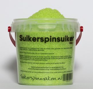 Suikerspinsuiker pastelgroen lime