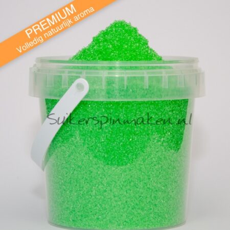 Suikerspinsuiker Premium groen - Appels