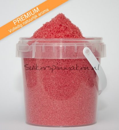 Suikerspinsuiker Premium roze - Aardbeien