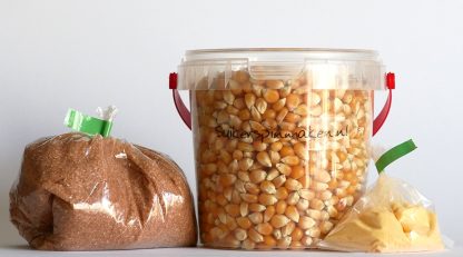 Popcornmais met speciaal suiker of zout