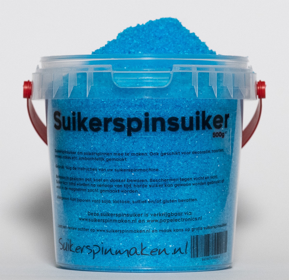 Rechtmatig Smash aankomst Suikerspinsuiker Blauw - Cassis - Suikerspinmaken.nl