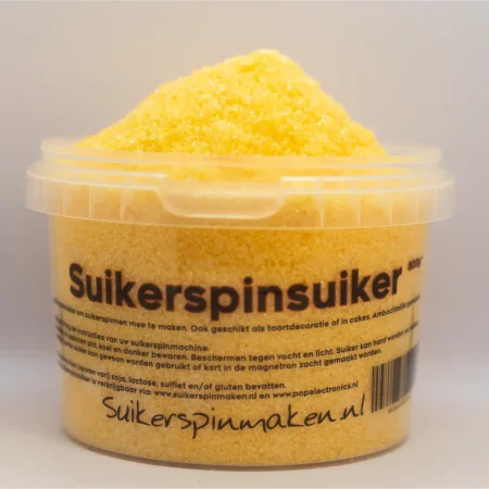 Suikerspinsuiker geel - Ananassmaak