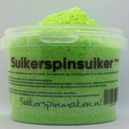 Suikerspinsuiker Groen - Gestampte muisjes